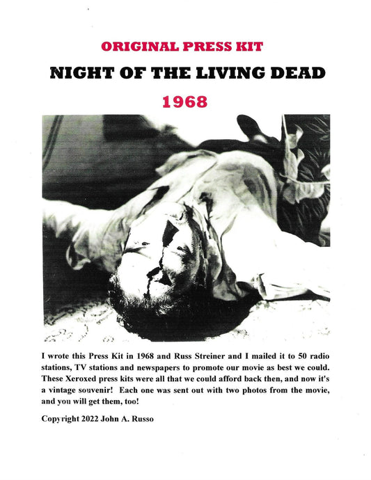 NIGHT OF THE LIVING DEAD (1968) - Press Kit Reproduction